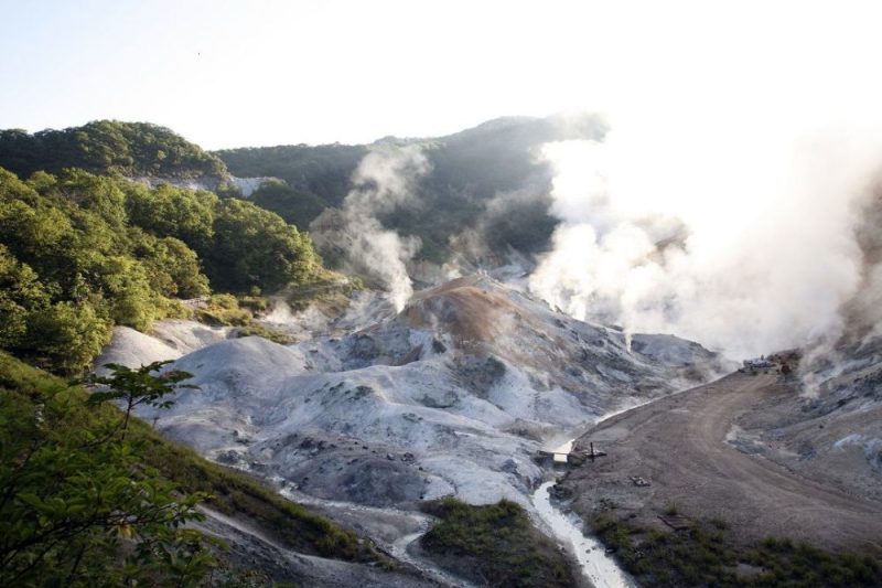 登別市「登別地獄谷」